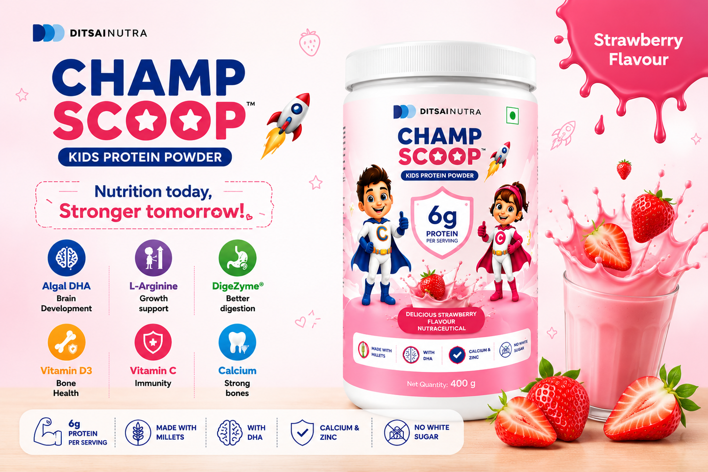 Champ Scoop Kids Protein Powder